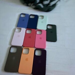 Apple 15 pro silicone cases